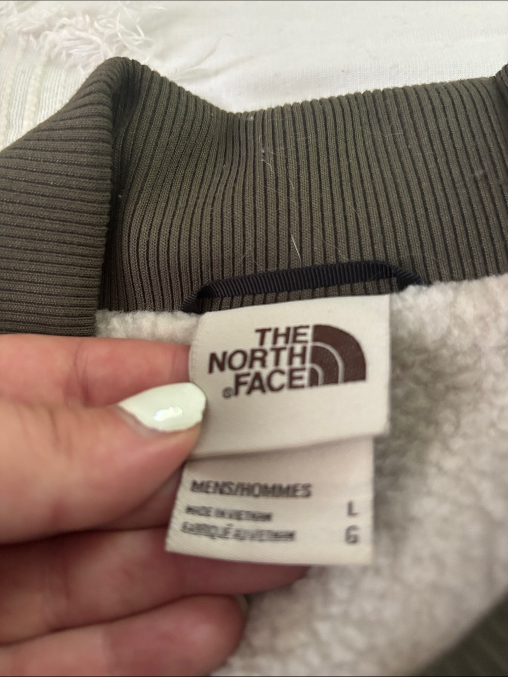 The North Face Quilted Vest in Olive Green - Picture 2 of 5